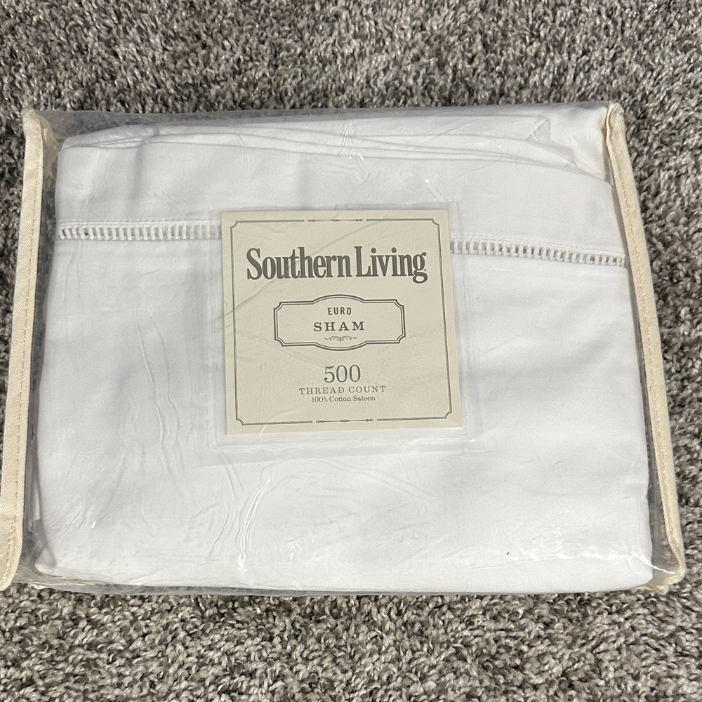 Southern Living Euro Sham in Classic White